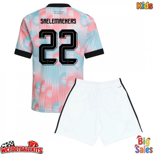 Belgium Alexis Saelemaekers #22 Replica Away Stadium Kit for Kids World Cup 2026 Short Sleeve (+ pants)